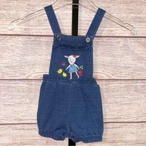 Cutie Pie Baby John Deere with Sheep Shortalls Size 6-12 Months